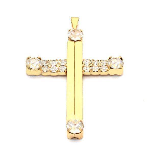 Imagem de Pingente cruz com strass - 0204332 