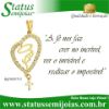 Imagem de Pingente Santa com pedra strass -  0205513