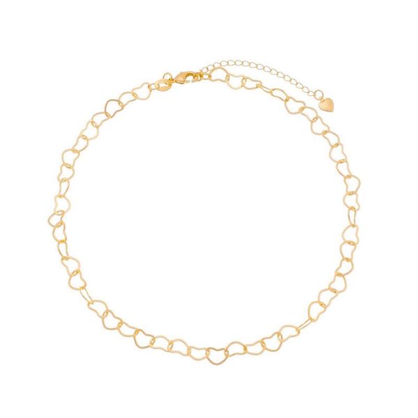 Imagem de Corrente choker malha coração - 0305456