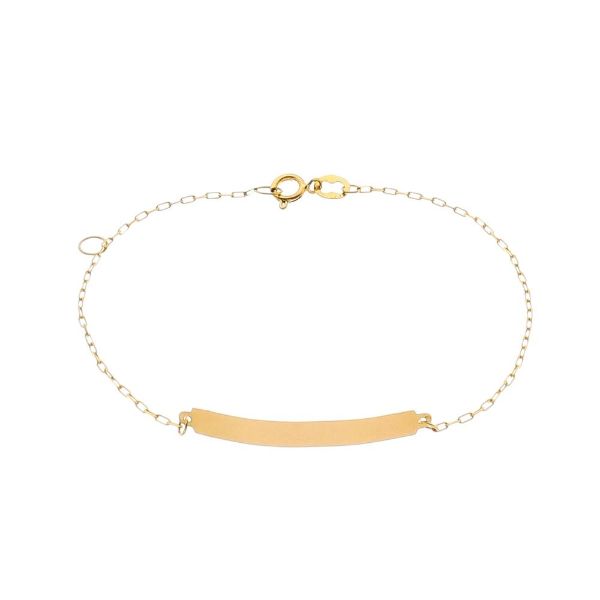 Imagem de Pulseira Ouro 18k chapinha - 1600006