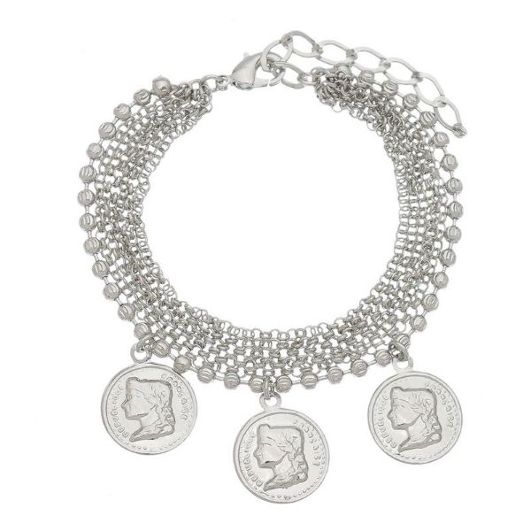 Imagem de Pulseira 7 voltas com medalhas - 0404853