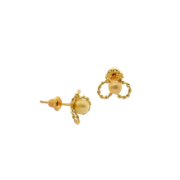 Imagem de Brinco Ouro 18k flor e pérola - 1500035