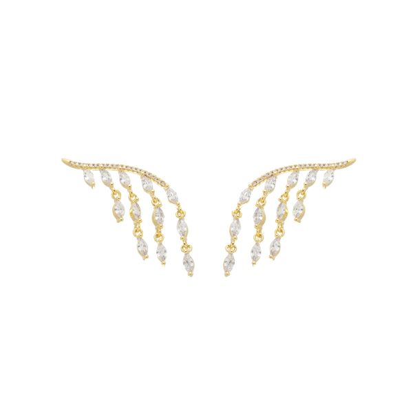 Imagem de Brinco ear cuff folha pedra zircônia - 0526772 