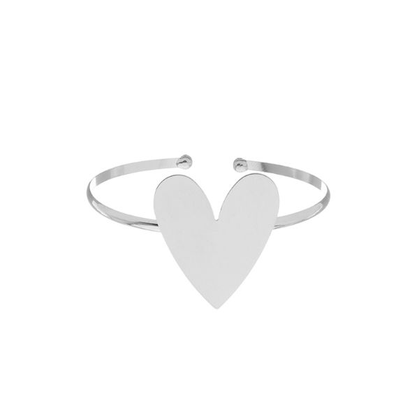 Imagem de Pulseira bracelete fio meia cana coração  - 0406163 -