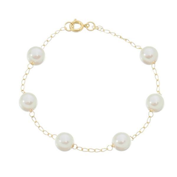 Imagem de Pulseira malha cartier com pérolas - 0406093 - 