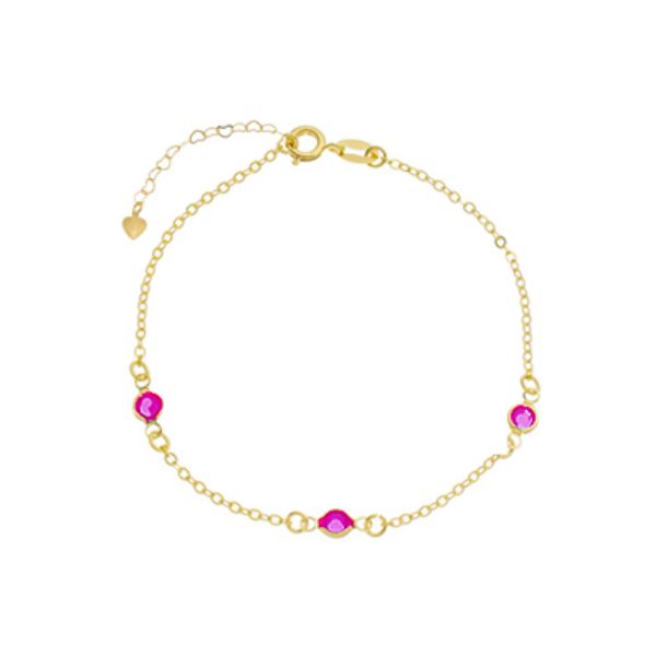 Imagem de Pulseira tiffany pedra zircônia pink - 0406227