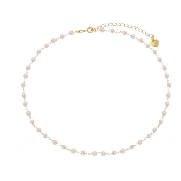 Imagem de Corrente choker com pérola 4mm; 35cm - 0306749 - 