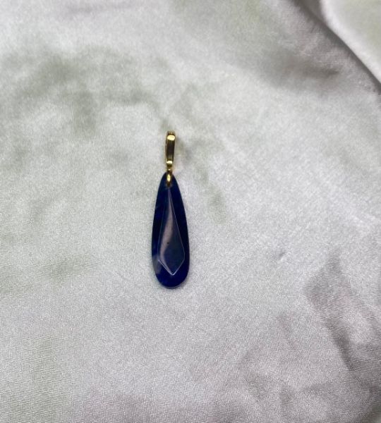 Imagem de Pingente pedra gota azul natural  - 0204469