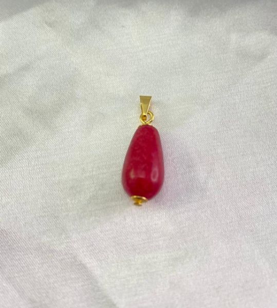 Imagem de Pingente pedra vermelha natural  - 0207951