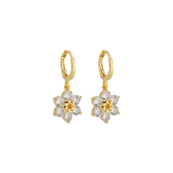 Imagem de Brinco argola click flor - 0526350