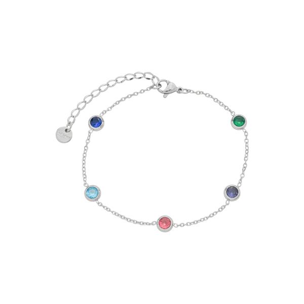 Imagem de Pulseira tiffany zircônia colorida - 0406254