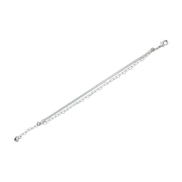 Imagem de Pulseira 2 voltas malha fita laminada  - 0406219