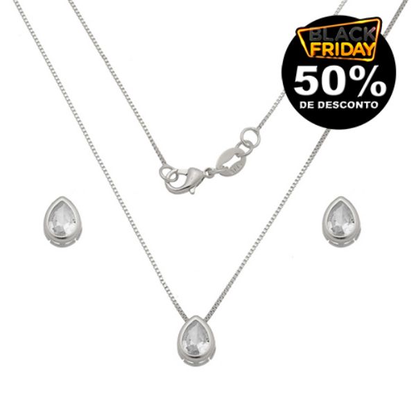 Imagem de Conjunto gota pedra zircônia - 1101308