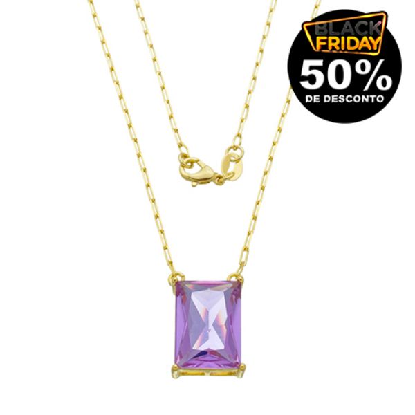 Imagem de Corrente pedra zircônia roxa - 0306475 
